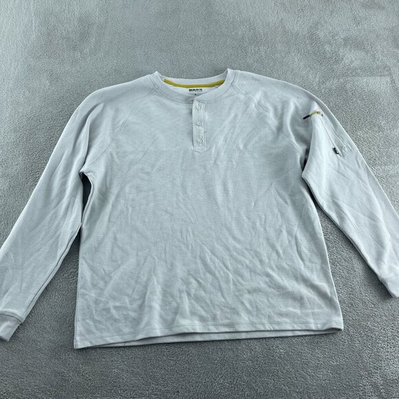 Bass Outdoor Glacier Gray XL Performance Thermal Long-Sleeve Shirt 2968 - Picture 1 of 11